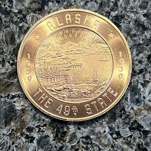 Alaska 49th State Souvenir Golden Dollar